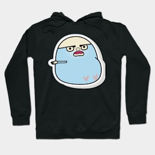 From this way I The Funny Tiny Chick with Big Paunch Sticker Hoodie